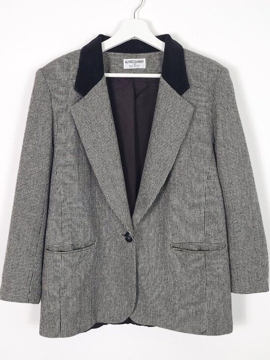 Vintage Jackets & Blazers - Vintage Wool Blend Blazer Made in USA
